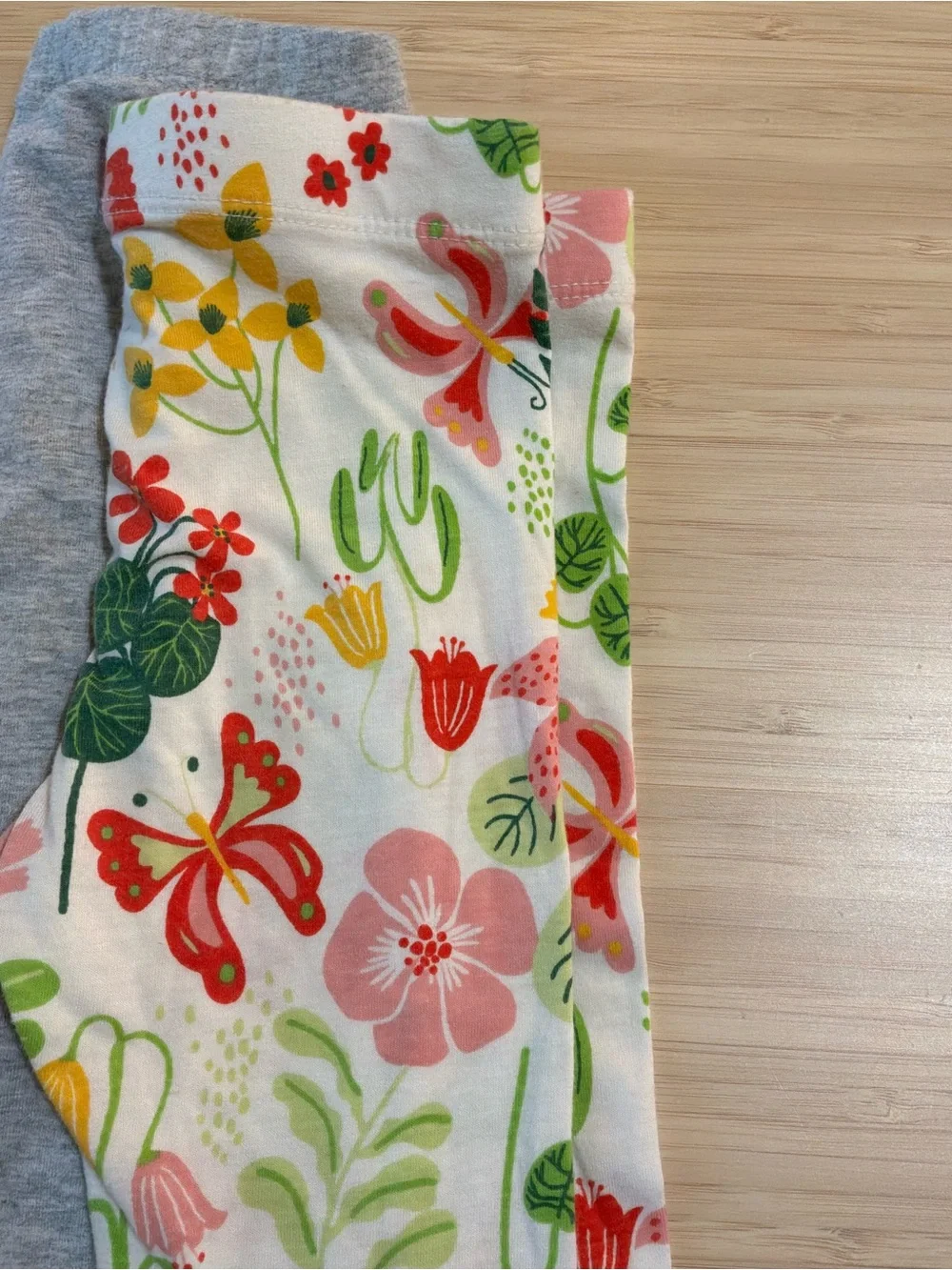 Tucker + Tate Floral & Striped Cotton Leggings - 2T